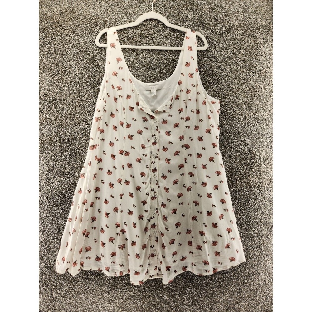 BNWT Forever 21 2X Nwt Sleeveless White Floral Dress